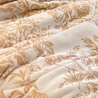 Plaid matelassé en velours de lait jacquard gaufré, imprimé réactif, réversible, chaud, motifs floraux variés disponibles