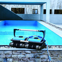 Robot Aspirador de Piscinas Inteligente con Control por Aplicación, Cable de 40 m, Herramientas de Limpieza Subacuática Automáticas de Alta Eficiencia para Piscinas Grandes