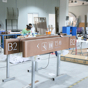 Panneau de signalisation extérieur sur pied personnalisé, panneau de direction intérieur suspendu pour aéroport, centre commercial, appartement - Product Image 6