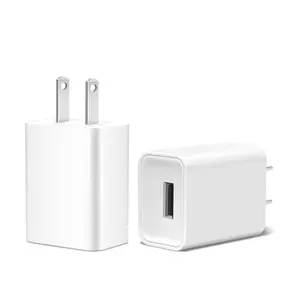 Venta al por mayor USB 5V 2A UE EE. UU. Adaptador de cargador de pared para iPhone Xiaomi Huawei Samsung USB Cargador de teléfono 5V 2A Adaptador de corriente USB