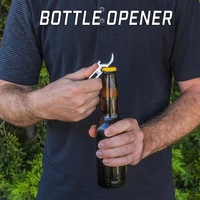 Ouvre-bouteille en plastique avec LOGO personnalisé ouvre-boisson ouvre-boîte 4 en 1 porte-clés outil de fusil de chasse à bière en ABS ouvre-bouteille