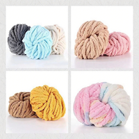 Fil chenille microfibre polyester haute ténacité écologique de 2 cm pour tricot DIY, couture et couvertures – Vente en gros