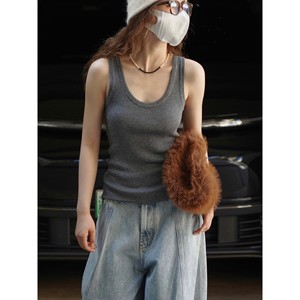 Camiseta de Tirantes Corta de Punto Transpirable, Estilo Coreano, Informal y Moderna, con Protección UV, para <span class=keywords><strong>Mujer</strong></span>, Otoño - Product Image 2