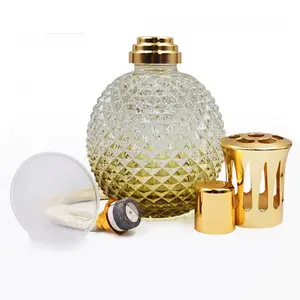 Lampe catalytique à parfum Berger <span class=keywords><strong>Paris</strong></span> FANMUSI ED modèle 100 ml, en verre, brûleur d'huile essentielle, forme d'ananas, petite taille - Product Image 1