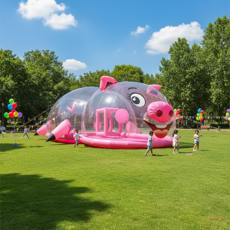 Cute Rabbit Island Inflatable Playground Rabbit