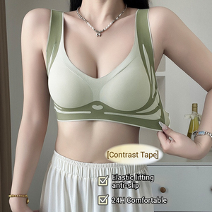 Nenhum anel de aço bralette Sem Fio Lilt Traceless <span class=keywords><strong>Bra</strong></span> Grande Peito Push-up sutiãs Anti-flacidez Dormir Sutiã das Mulheres - Product Image 1