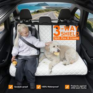 Su geçirmez PU deri köpek araba arka koltuk için klozet kapağı kaymaz araba koltuk koruyucusu Anti Scratch geri köpekler için klozet kapağı s - Product Image 6