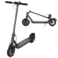 Trottinette électrique pliable pour adultes en alliage d'aluminium imperméable avec batterie au lithium 36V 7.8Ah 350W et lumières LED