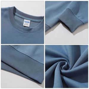 Wonderful Breathable Custom Cotton Crew Neck Long Sleeve Men Sweatshirts <b>Dropped</b> Shoulder Pullover Sweaters - Product Image 3