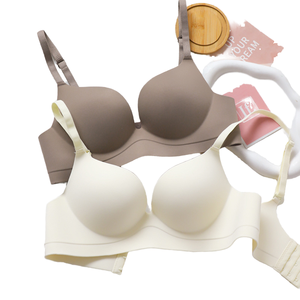 Soutien-gorge authentique d'été pour femme, style fin, pour petites poitrines, push-up, rehausseur, ajustable, sans armatures, bonnets solides - Product Image 3
