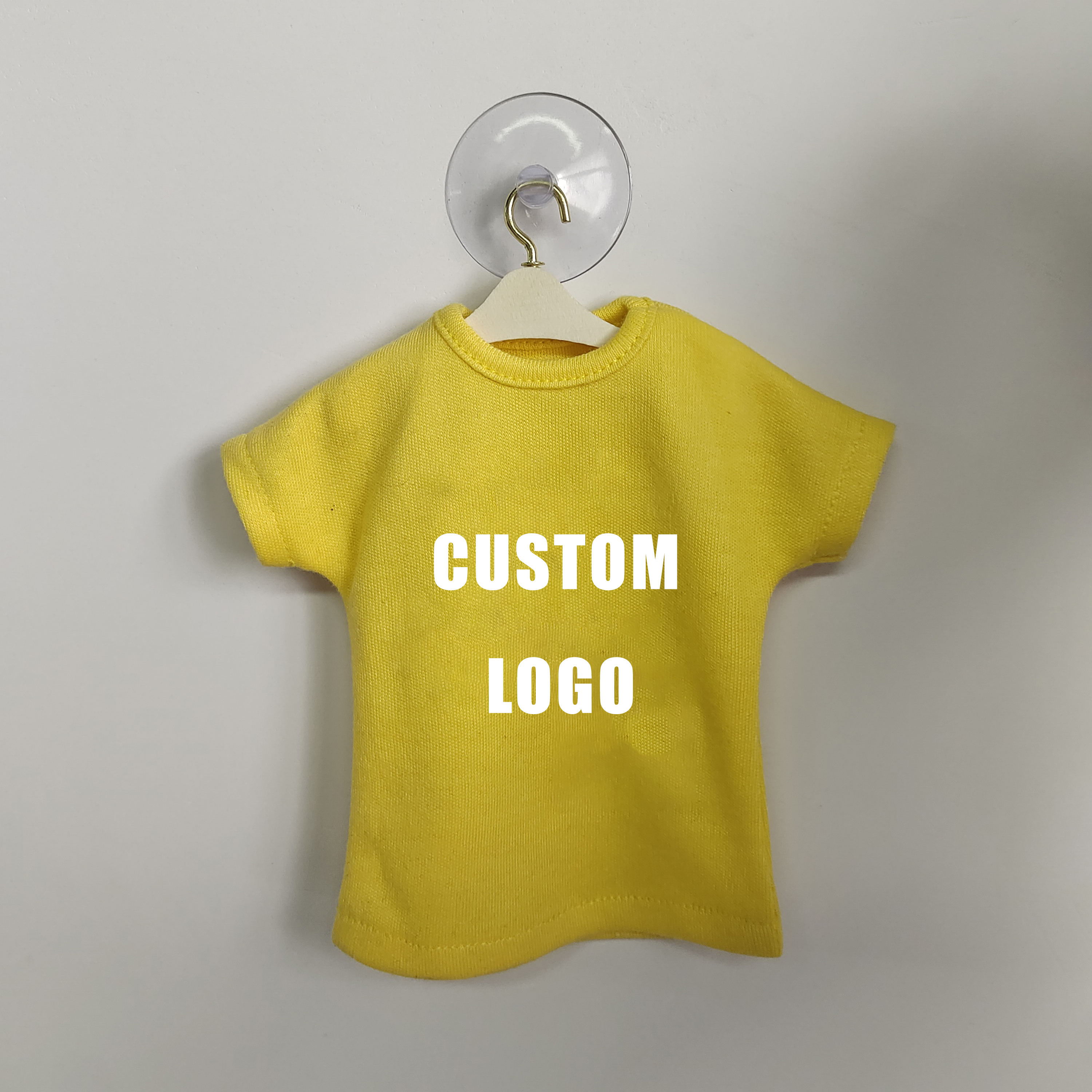 Custom Mini T-shirt Car Pendant Blank Mini T Shirt Toys