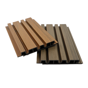 Revêtement mural extérieur décoratif en WPC brossé imperméable et ignifuge 245x33mm - Product Image 6