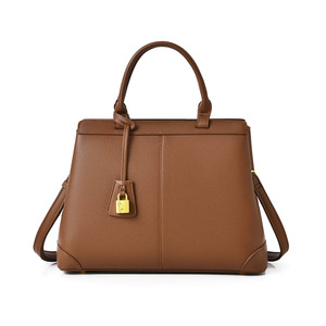 <span class=keywords><strong>Sac</strong></span> à main en <span class=keywords><strong>cuir</strong></span> PU pour femme, <span class=keywords><strong>sac</strong></span> à bandoulière structuré avec poignée supérieure et cadenas doré, <span class=keywords><strong>sac</strong></span> de bureau personnalisable avec logo - Product Image 2