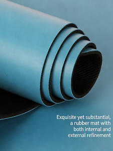 Tapete de <span class=keywords><strong>Yoga</strong></span> Antideslizante con Logotipo Personalizado, 4.5mm de Grosor, para Gimnasio, Tapete de <span class=keywords><strong>Yoga</strong></span> Rojo, para Ejercicio en Casa, Tapete de <span class=keywords><strong>Yoga</strong></span> de Caucho Natural Personalizado - Product Image 4