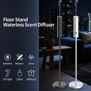 Siweiyi 120ml Smart WiFi Waterless floor standing <b>aroma</b> <b>diffuser</b> Cold Air Nebulizer with 7 Colors LED Night Light Remote Control - Product Image 1