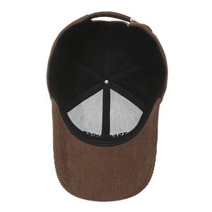Gorra de béisbol de pana para otoño e invierno, diseño de letra informal Simple, <span class=keywords><strong>lengua</strong></span> de pato, Color puro, punto cálido, hebilla de Metal, gorra a prueba de frío - Product Image 3