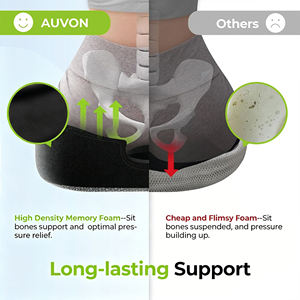 Cuscino Ortopedico a <span class=keywords><strong>Ciambella</strong></span> Innovativo con Foro Centrale e Intaglio per il Coccige per Emorroidi, Coccige, Sciatica, Gravidanza - Product Image 5