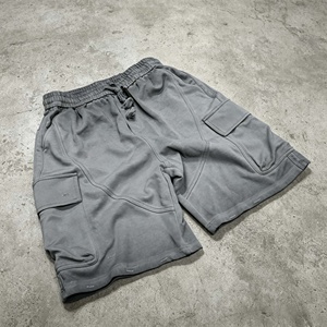 Custom Sun Faded Cargo Shorts High Quality Drawstring Waist Breathable Casual Mens Shorts for Summer - Product Image 3