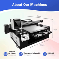 Imprimante hybride DX7 à encre UV automatique multicolore avec 2 têtes pour étiquettes photo transparentes