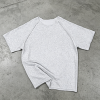T-shirts de sport décontractés pour hommes, coupe oversize, à manches raglan, brodés et sérigraphiés, vente en gros