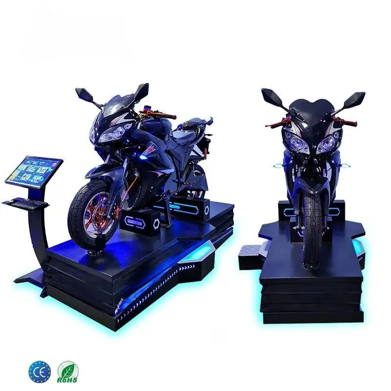 VR Motorcycle Simulator Virtual Reality Motor Ride Driving Gaming Racing Game Machine