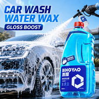 Glodway Champú Profesional para Lavado de Autos con Espuma Alta de 2L, Cera Nano Repelente al Agua, Limpiador para el Cuidado Automotriz