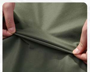 Chaqueta Cortavientos para Hombre, Color Sólido, Estilo Hip Hop, Cuello Alto Doble, Chaqueta Casual, Chaqueta de Béisbol Masculina - Product Image 4