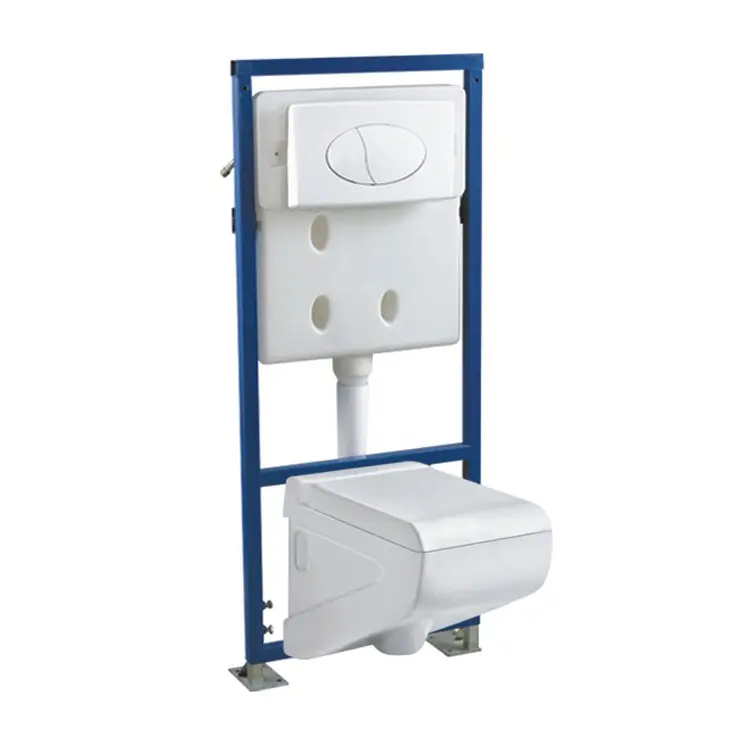 western concealed cistern wall hung toilet