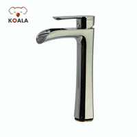 Robinet de lavabo thermostatique Koala à poignée unique en laiton, à poser sur le comptoir, finition huilée, pour usage hôtelier