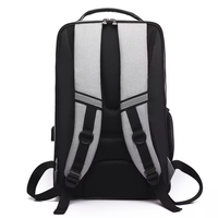 Sac à dos d'école unisexe grande capacité avec logo personnalisé, port USB, sac d'ordinateur portable étanche pour voyage d'affaires