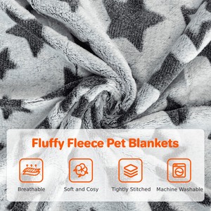 Nobleza 3 Pack morbida e calda coperta di flanella 60X40 cm stampa modello per XS gattini e cani di piccola taglia - Product Image 2