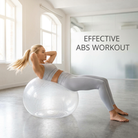 Ballon de yoga LZT pour bureau, en PVC, ergonomique, pour l'équilibre assis, surface antidérapante, diamètre réglable, pour mains/pieds