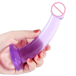MOGlovers Lesbian Transparan Plastik Multi Ukuran Dildo Celana Dalam Penis Realistis Strap Dildo Strap Mainan Seks Homoseksual - Product Image 4