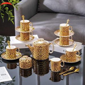 Nouvel ensemble <span class=keywords><strong>de</strong></span> 6 tasses en porcelaine fine 220 ml, motif Flora moderne 2025, avec soucoupes, personnalisables, pour le thé <span class=keywords><strong>de</strong></span> l'après-midi, <span class=keywords><strong>prix</strong></span> usine - Product Image 2