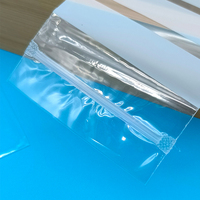 Sacs à fermeture éclair transparents réutilisables en LDPE épaissi, taille et couleur personnalisables pour l'emballage de bijoux et d'échantillons