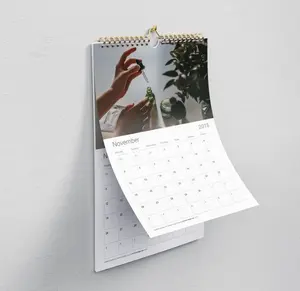 new wall calendar Photo Perforated desk Calendar Affordable Custom-Printed Promotional Wall Calendars for Business