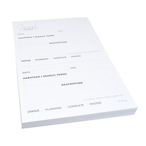Promotional <b>A5</b> A6 Custom Printing Loose Leaf Paper to Do List 50 Pages Monthly Planner Notepad - Product Image 4