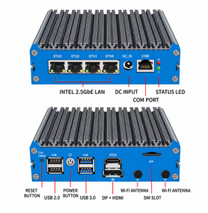 มินิพีซี BKHD G48 J6412 N5105 ไร้พัดลม 4 Intel I226 2 พอร์ต 5GbE LAN ไฟร์วอลล์ อุปกรณ์ VPN เราเตอร์ - Product Image 1