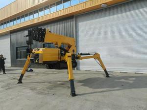 3 टी फ्लाई जिब क्रॉलर मकड़ी क्रेन के साथ क्रेन नए स्पाइडर क्रेन को उठा रहा है - Product Image 4