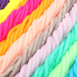 Cuentas de <span class=keywords><strong>arcilla</strong></span> suave de colores fluorescentes, cuentas de <span class=keywords><strong>arcilla</strong></span> polimérica de 6mm de alta calidad para fabricación de joyas, venta al por mayor - Product Image 1