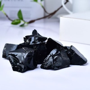 Obsidienne noire naturelle 100g, cristal brut, <span class=keywords><strong>pierre</strong></span> énergétique de guérison, décoration d'intérieur, aide à la méditation, équilibrage des chakras, cadeau pour femmes - Product Image 2