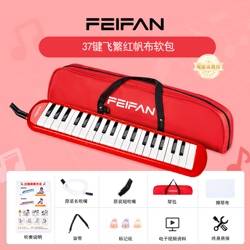 Modèle de base soft-pack rouge 37 touches