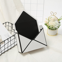 Boîtes d'enveloppes vides pour bouquets de fleurs en papier pour la Fête des Mères avec impression dorée, matériaux recyclés, emballage cadeau créatif