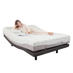 Bölünmüş kral ikiz XL tam kraliçe masaj kafa ayak elektrikli ayarlanabilir yatak tabanı ile yatak - Product Image 6