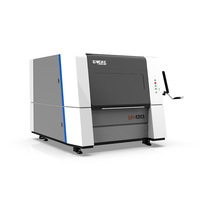 Machine de découpe laser à fibre à commande Cypcut 3 axes, entièrement couverte, haute précision, refroidissement automatique par eau, pour tôles métalliques DWG/DXF, modèle LF1313