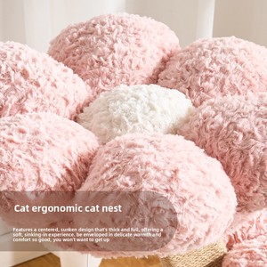 Albero per Gatti Creativo a Forma di Albero Fiorito, Resistente all'Usura e ai Graffi, con Tiragraffi a Fungo Integrato - Product Image 3