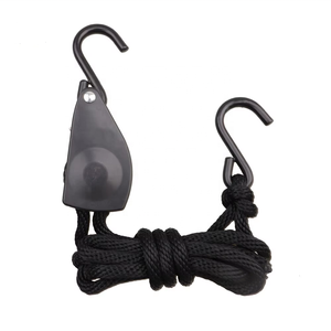 1/2นิ้ว3ม. ตัวสอดทำจากโลหะทำจากวัสดุ PP วงแหวนผูกเข้ากับตะขอรูปตัวเอส500lbs ความสามารถในการทำลาย - Product Image 1