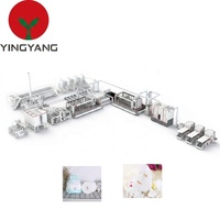 Ligne de production automatique de tissus non tissés spunlace haute capacité YINGYANG avec moteur pour masques et produits d'hygiène