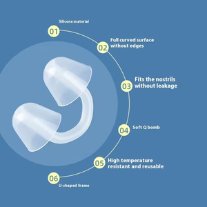 Clip Nasal para Adultos para Snorkel Profundo, Ayuda para Natación, Tapón Nasal Universal en Forma de U para Niños, Previene la Asfixia por Agua - Product Image 2