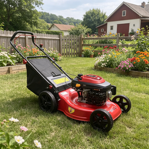 Lawn Mower for Grass Cutting Hay <b>Mini</b> <b>Hand</b> Mower Propelled Machine Petrol Gasoline Lawn Mowers for Yard Tools Farm Household - Product Image 3